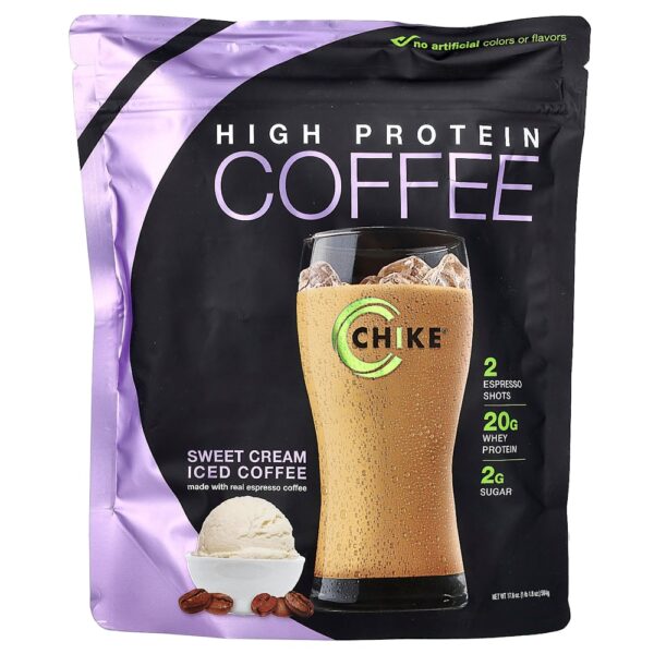 Chike Nutrition - Café Gelado Alto Teor de Proteína Creme Doce 504 g