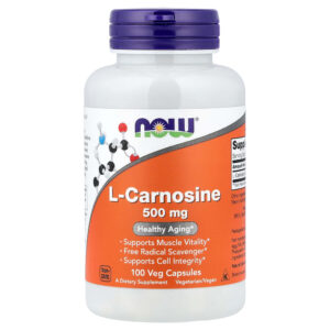 NOW Foods - L-Carnosine 500 mg 100 Cápsulas Vegetais