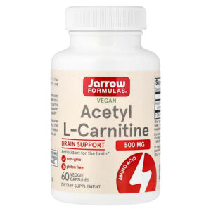 Jarrow Formulas - Acetil L-Carnitina 500 mg 60 Cápsulas Vegetais