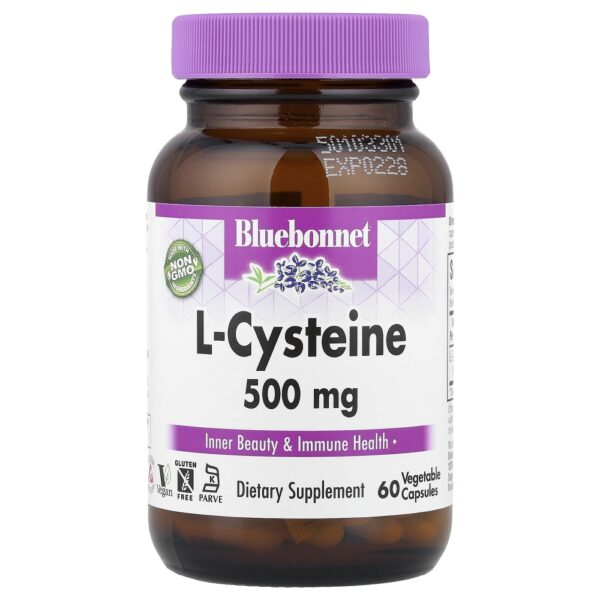 Bluebonnet Nutrition - L-Cysteine 500 mg 60 Veggie Capsules