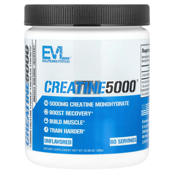 EVLution Nutrition - CREATINE5000 Sem Sabor 300 g
