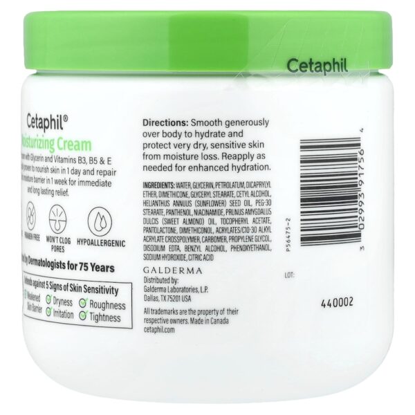 Cetaphil - Creme Hidratante Pele Seca a Muito Seca Sem Perfume 453 g