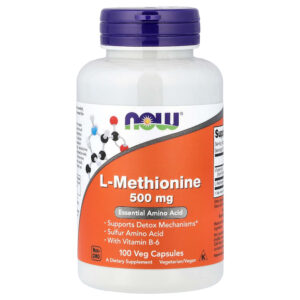 NOW Foods - L-Metionina 100 Cápsulas Vegetais