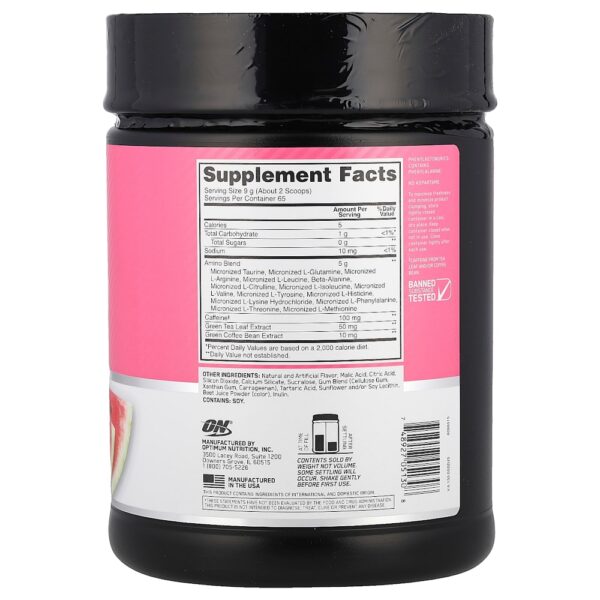 Optimum Nutrition - Essential Amin.O. Energy Melancia 585 g