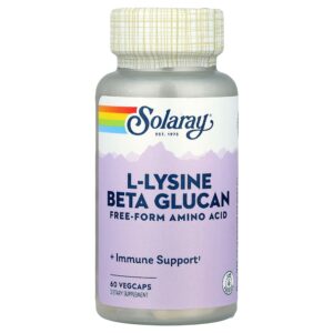Solaray - L-lisina e Betaglucano 60 VegCaps
