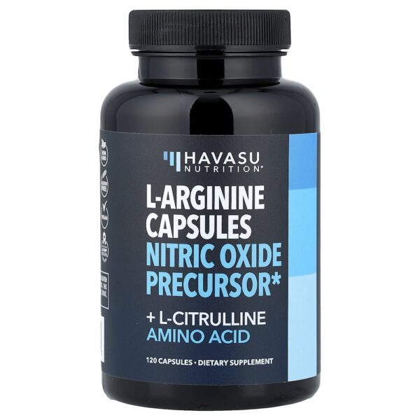 Havasu Nutrition - Aminoácidos L-Arginina + L-Citrulina 120 Cápsulas