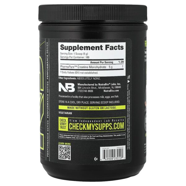 64.jpg Nutrabio Labs - Performance Creatina Mono-hidratada Micronizada 500 g