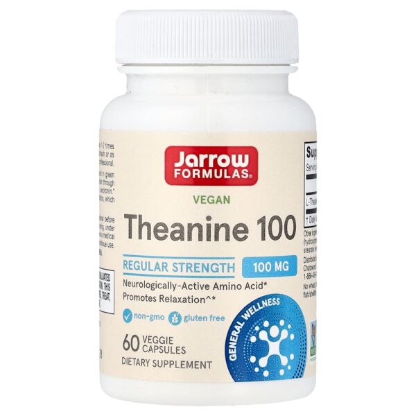Jarrow Formulas - Theanine Vegana 100 100 mg 60 Cápsulas Vegetais