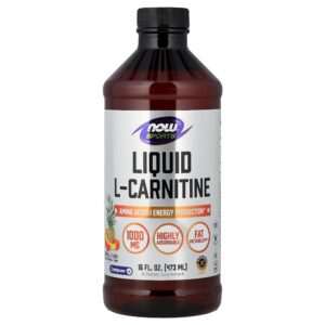 NOW Foods - Sports L-carnitina Líquida Ponche Tropical 475 ml