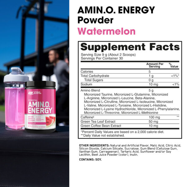 Optimum Nutrition - Essential Amin.O. Energy Melancia 270 g