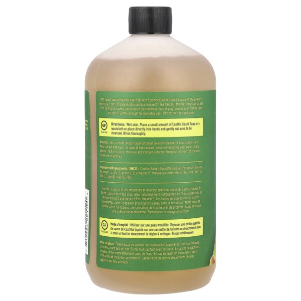 Desert Essence - Sabonete Líquido de Castela Para Rosto e Corpo 945 ml