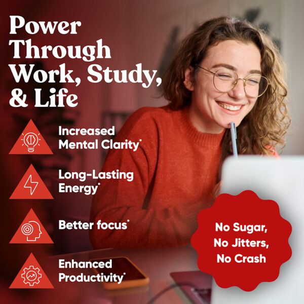 Eu Natural - Elite Focus Cafeína e L-Theanine 120 Cápsulas Vegetarianas