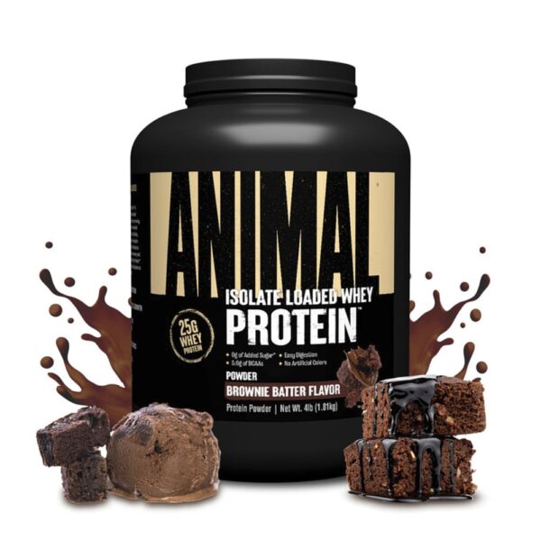 Animal - Isolate Loaded Whey Protein em Pó Massa de Brownie 1,81 kg