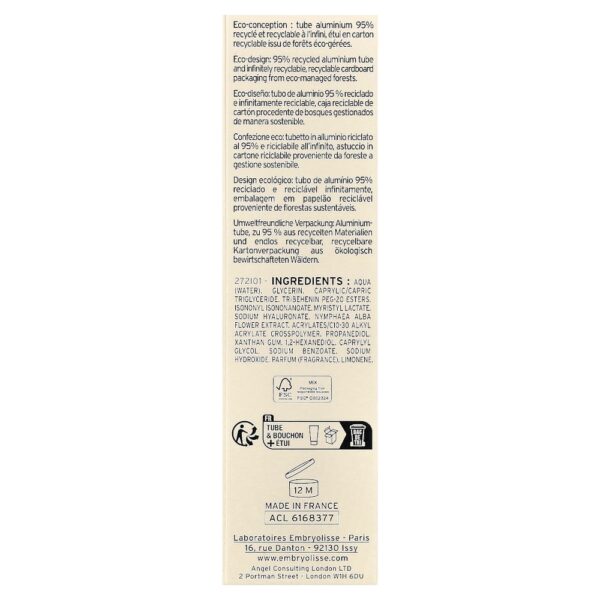 Embryolisse - Hydra-Cream para Tratamento Hidratante Leve e Fresco 40 ml