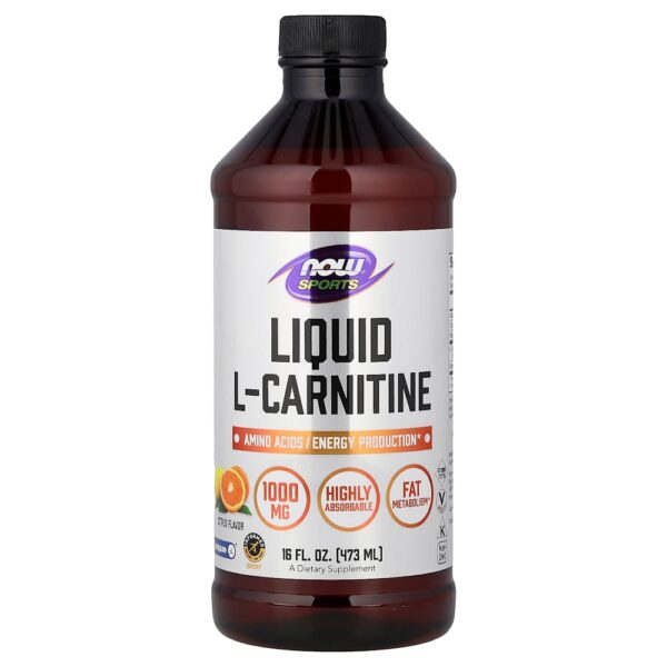 NOW Foods Sports - L-Carnitina Líquida Cítricos 475 ml