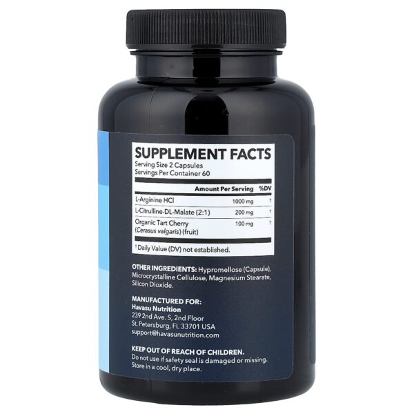 Havasu Nutrition - Aminoácidos L-Arginina + L-Citrulina 120 Cápsulas