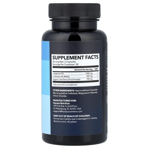 Havasu Nutrition - L-Arginina + Citrulina 60 Cápsulas