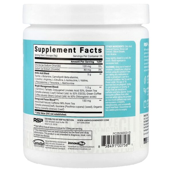 RSP Nutrition - AminoLean Energia Abacaxi e Coco 225 g
