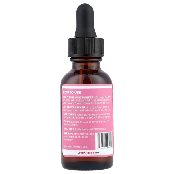 Leven Rose - Óleo de Rosa-mosqueta Orgânico e 100% Puro 30 ml