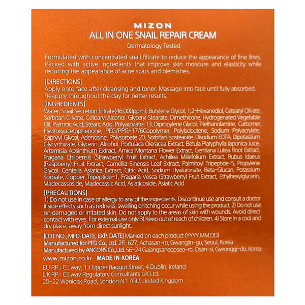 69-8.jpg Mizon - Creme Reparador de Caracol All In One 75 ml