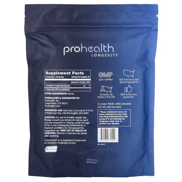 ProHealth Longevity - Creatina Pura em Pó 450 g