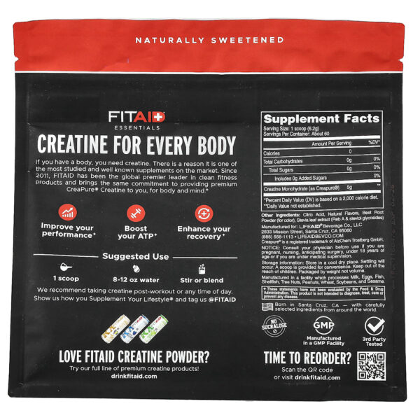 FITAID - Essentials Creatina Mono-hidratada Maçã Fuji 372 g