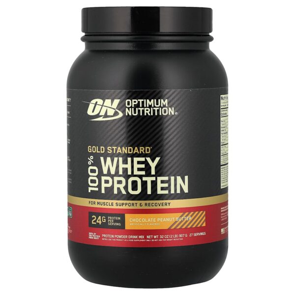 Optimum Nutrition - Gold Standard 100% Whey Manteiga de Amendoim com Chocolate 907 g
