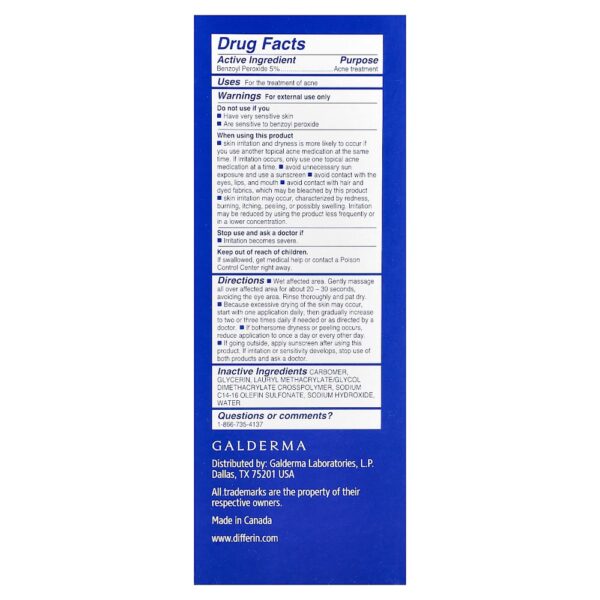 Differin - Sabonete para Limpeza Profunda Diária Pele Sensível 120 ml