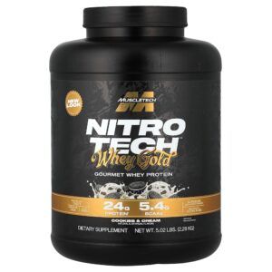 MuscleTech - Nitro-Tech 100% Whey Gold Cookies e Creme 2,27 kg