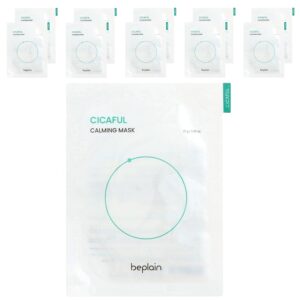 Beplain - Máscara Cicaful Calmante de Beleza 10 Folhas 27 g Cada