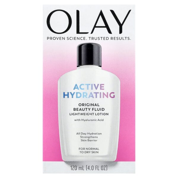 Olay - Hidratação Ativa Loção Leve Fluida de Beleza Original Para Pele Normal a Seca 120 ml