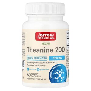 Jarrow Formulas - Theanine Vegana 200 200 mg 60 Cápsulas Vegetais