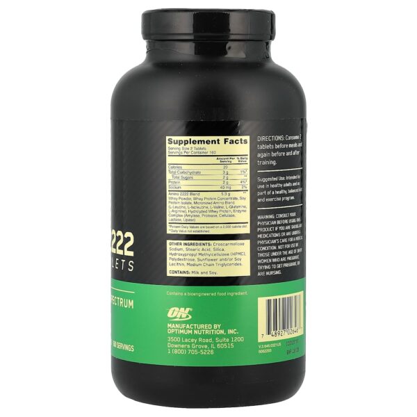Optimum Nutrition - Superior Amino 2222 Tabs 320 comprimidos