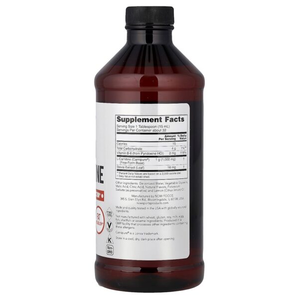 NOW Foods Sports - L-Carnitina Líquida Cítricos 475 ml