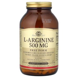 Solgar - L-Arginina 500 mg 250 Cápsulas Vegetais
