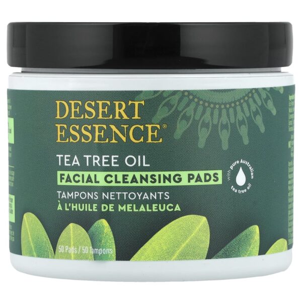 75-3.jpg Desert Essence - Almofadas de limpeza facial diárias 50 almofadas