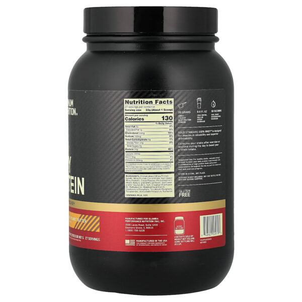 Optimum Nutrition - Gold Standard 100% Whey Manteiga de Amendoim com Chocolate 907 g