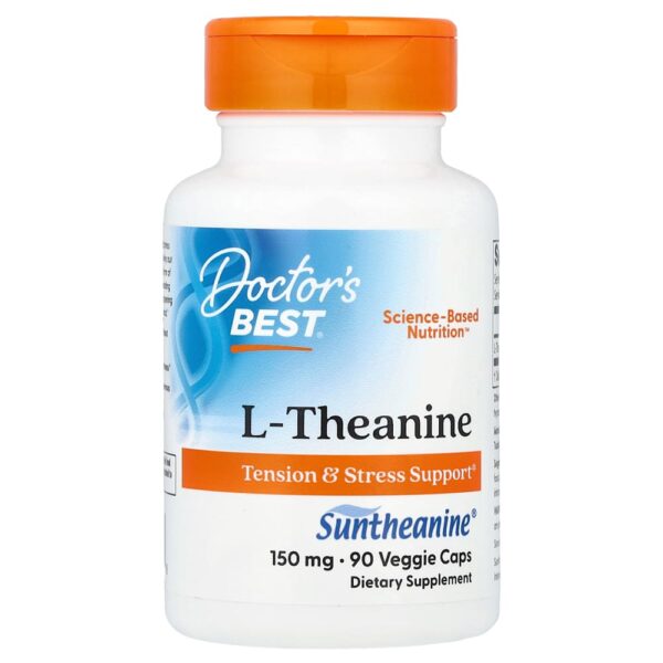 Doctor's Best - L-Theanine com Suntheanine 150 mg 90 Cápsulas Vegetais