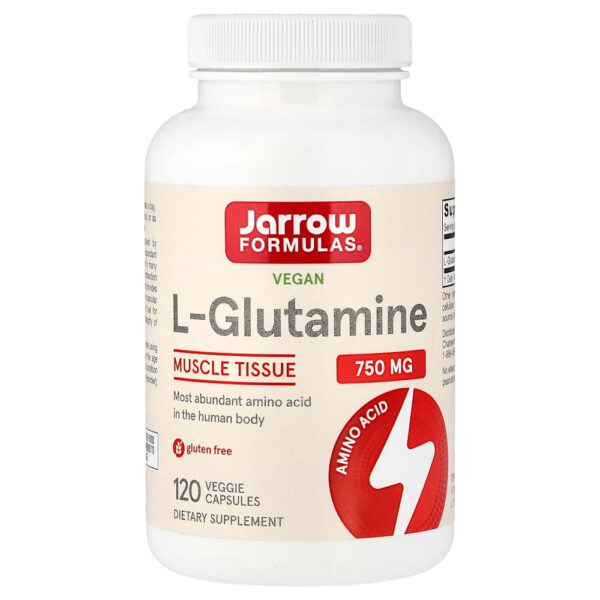 Jarrow Formulas - L-glutamina Vegana 750 mg 120 Cápsulas Vegetais