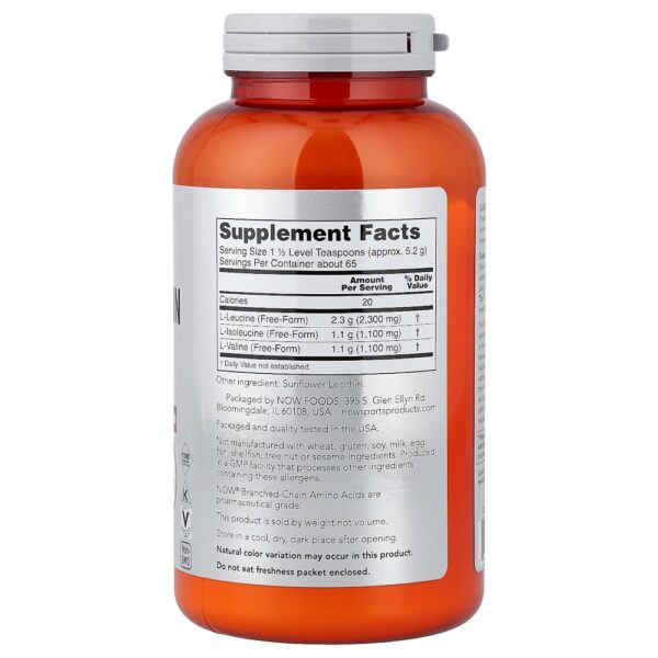 79-5.jpg NOW Foods - Sports Aminoácido de Cadeia Ramificada em Pó 340 g