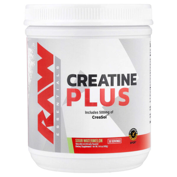 8-109.jpg Raw Nutrition - Essentials Creatina Plus Melancia Azeda 408 g