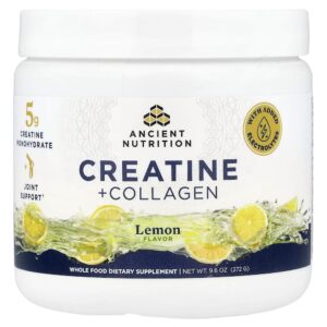 Ancient Nutrition - Creatina + Colágeno Limão 272 g