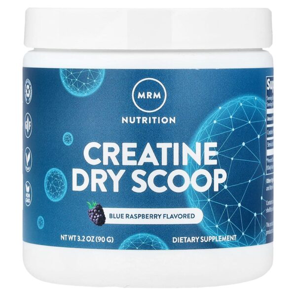 MRM Nutrition - Creatine Dry Scoop Framboesa Azul 90 g