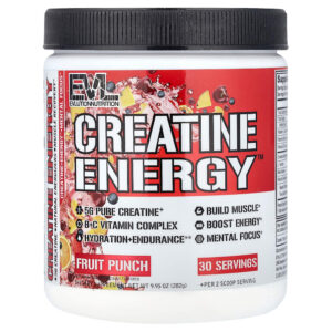 EVLution Nutrition - Creatine Energy Ponche de Frutas 282 g