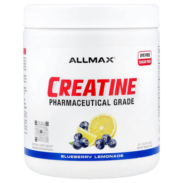 ALLMAX - Creatina Classe Farmacêutica Limonada de Mirtilo 190 g