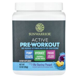 Sunwarrior - Pré-Treino Ativo Framboesa Azul e Abacaxi 315 g