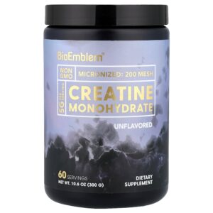 8-142.jpg BioEmblem - Creatina Mono-hidratada Sem Sabor 300 g
