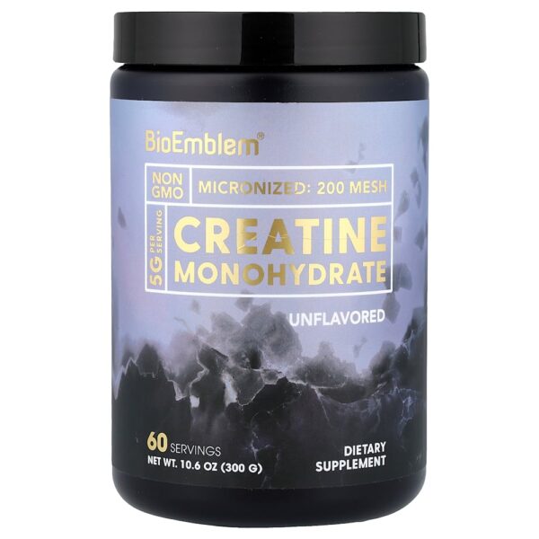BioEmblem - Creatina Mono-hidratada Sem Sabor 300 g
