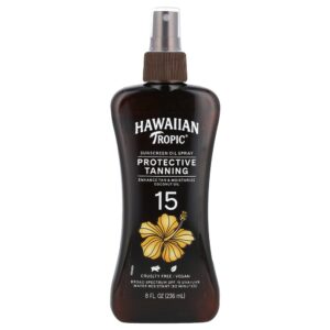 Hawaiian Tropic - Bronzeamento Protetor Óleo de Protetor Solar em Spray FPS 15 235 ml