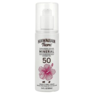 Hawaiian Tropic - Loção de Protetor Solar Mineral FPS 50 100 ml